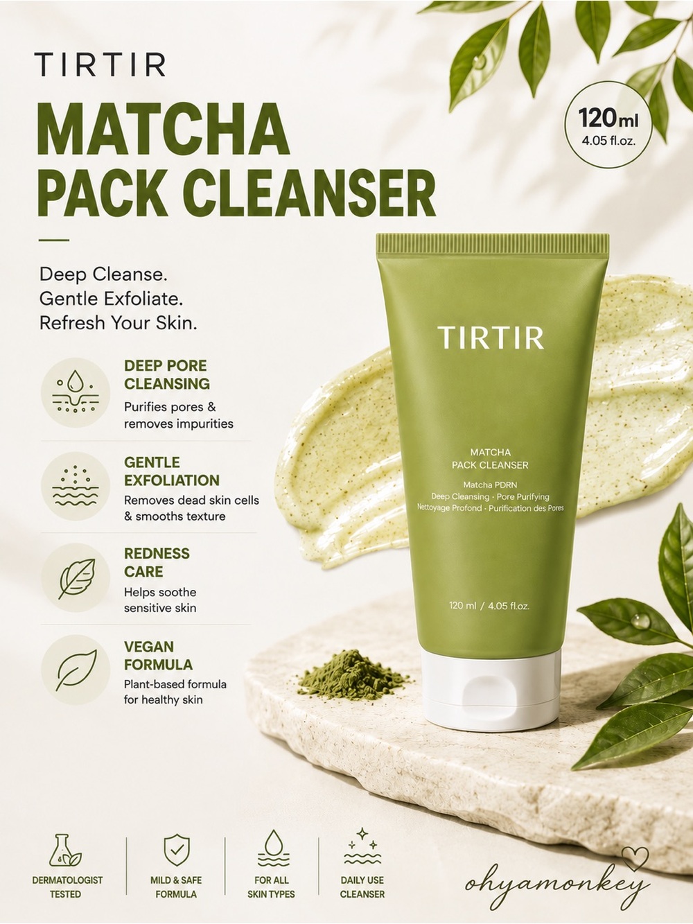 TIRTIR Matcha Pack Cleanser